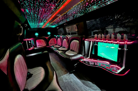 mercedes limo interior #2