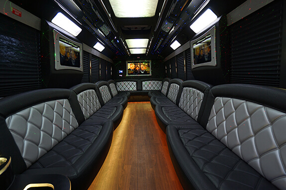 limo bus interior