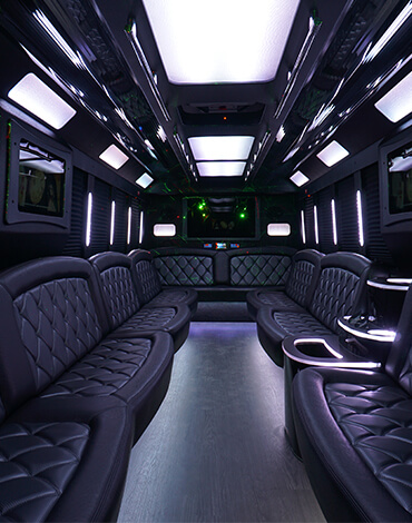 party bus disco interior