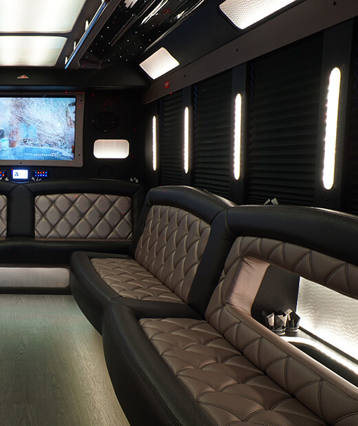 limo bus interior